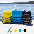 thumbnail image 4 of TRC Recreation Super Soft Small Life Jacket Vinyl Coated Foam Swim Vest, Blue, 4 of 8