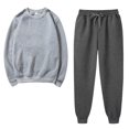 thumbnail image 1 of Besolor Ensembles 2 Pcs pour Femmes Survêtements Décontractés Chandail à Col Rond et Pantalon de Jogging Ensembles d'Entraînement Survêtements, 1 of 5