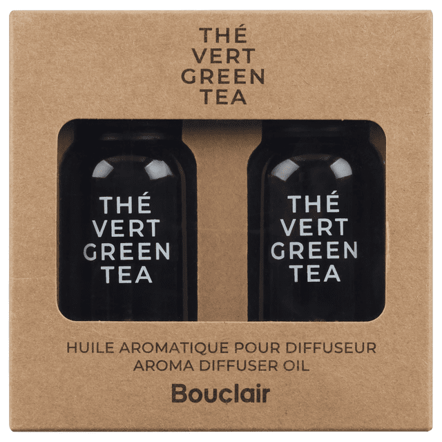 Bouclair Ensemble Noir de 2 - Huile Parfumée au Thé Vert
