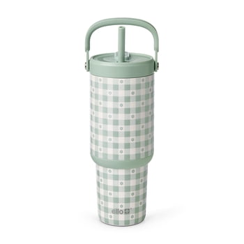 Ello Oasis Go 30oz Stainless Steel Tumbler - Plaid Petals