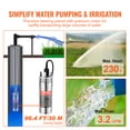 thumbnail image 3 of VEVOR Solar Water Pump, 12V DC 120W Submersible Deep Well Pump, Max Flow 3.2 GPM, Max Head 230 ft, Max Submersion 98.4 ft, Solar Powered Water Pump for Well, Farm Ranch Irrigation, Livestock Drinking, 3 of 9