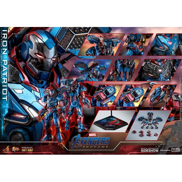 Avengers Endgame 12 Inch Action Figure 1/6 Scale Series - Iron Patriot Hot Toys 904924