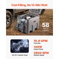 thumbnail image 3 of VEVOR Réservoir de Diesel Portable 58 Gal Réservoir de Carburant Diesel avec Pompe de Transfert 12V 10 GPM Gris, 3 of 9
