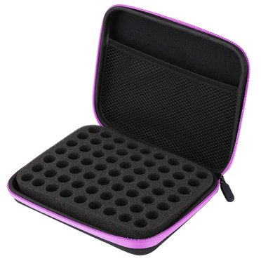 Boîte de Rangement pour Huiles Essentielles, 63 Compartiments, Sac de Rangement Portable pour Aromathérapie, Étui de Rangement pour Huiles Essentielles sur Mesure