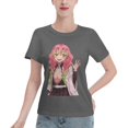 thumbnail image 1 of Women's Basic Short Sleeve T-Shirt Demon Slayer Blade Ganlu Temple Mili, 1 of 6