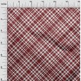 thumbnail image 3 of oneOone Cotton Flex Maroon Fabric Check Craft Projects Decor Fabric Printed By The Yard 40 Inch Wide, 3 of 4