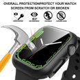 thumbnail image 2 of 2pcs Compatible for  Watch Series 7 41mm Case Ultra-Thin Hard PC Bumper Case All-Around Protective Cover, 2 of 7