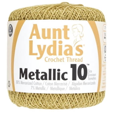 Aunt Lydia Metallic Crochet 154M Grosseur #10