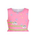 thumbnail image 4 of Girls Dress Pink Unicorn Rainbow Summer Sundress 6 Years, 4 of 7