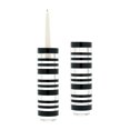 thumbnail image 1 of ElkGroup International Sliced Tuxedo Crystal Candleholder - Large. Set Of 2, 1 of 1
