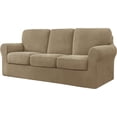 thumbnail image 1 of CHUN YI Stretch Checks Spandex Sofa Cover Separate Backrests Cushions Cover Slipcover, 1 of 5