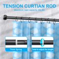 thumbnail image 2 of Shower Curtain Rod - Adjustable Tension Spring Shower Curtain Rod Tension Premium Stainless Steel -Slip No Drilling No Rust for Bathroom, 2 of 7