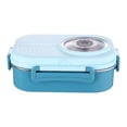 thumbnail image 1 of Large Stainless Steel Bowl Stainless Steel Lunch Box Office Worker Student Lunch Box Sealed Lunch Box with Soup Bowl Student Tableware Compartment Insulation Lunch Box, 1 of 3