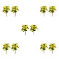 thumbnail image 3 of mmirethe 2x Faible Entretien Apparence Réaliste Faux Fleurs et Plantes Large Application Jaune 5Set, 3 of 6