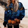 thumbnail image 1 of MesaSe Halloween Femmes de la Mode Quotidienne Polyvalent Décontracté Sweat à Manches Longues Imprimé Top Sweatshirt, 1 of 5