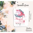 thumbnail image 5 of Darling Souvenir White Birthday Invitation Card Printable Elegant Fill or Write In Blank Party Invites 28 Pcs 5 x 7 Inches, 5 of 5