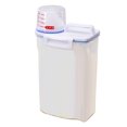 thumbnail image 1 of 2.7L Rice Dispenser Food Container, Airtight Rice Cereal Container, Pet Food Storage with Measuring Cup[white], 1 of 9