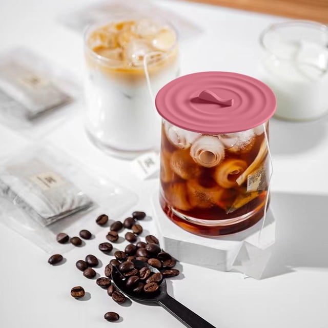 Uscallm Silicone Cup Lid Ceramic Mug Cover Dust Proof Coffee Tea Cup Lid Office Home Kitchen Drinkware Accessory
