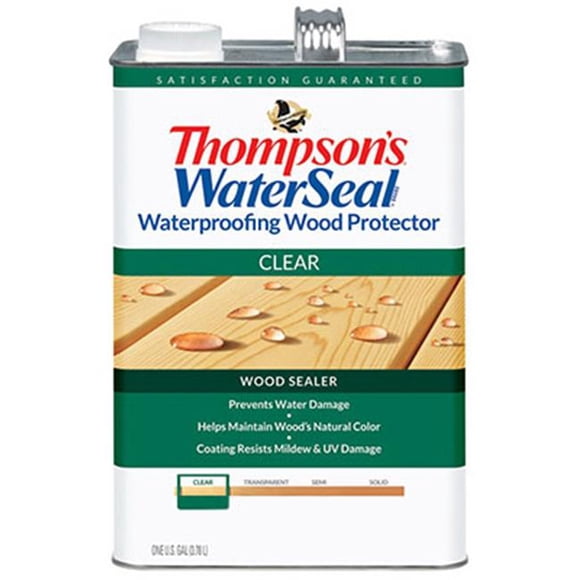 Thompsons Waterseal 21802 Protège-Bois de 1,2 Gallon, Transparent
