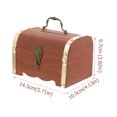 thumbnail image 2 of Wood Change Bank Money Box Wooden Piggy Bank Vintage Style Storage Case, 2 of 8