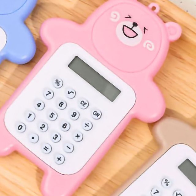 Cute Caculatators Caculatator Student Calculator Portable Calculator Mini Calculator Portable Calculator Cute Bear Style 8 Digit Calculator Mini Cartoon Calculator For Girl