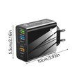 thumbnail image 2 of Chargeur de Voyage Multiport 65W - Type-C PD+3USB, Charge Auto-Optimisée, Universel pour Téléphones/tablettes, 2 of 4