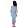thumbnail image 2 of Moomaya Ensemble de Nuit Uni pour Femmes avec Capri en Coton, 2 Pcs de Chemises de Nuit, 2 of 5