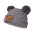 thumbnail image 2 of Faithtur Baby Winter Hat Cute Bear Pattern Knit Beanie Warm Cap for Infant Newborn Cold Weather Accessories, 2 of 8