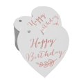 thumbnail image 1 of Inkdotpot Rose Gold Foil Paper Hang Tags Happy Birthday Favor Tags 100 Pieces, 1 of 6