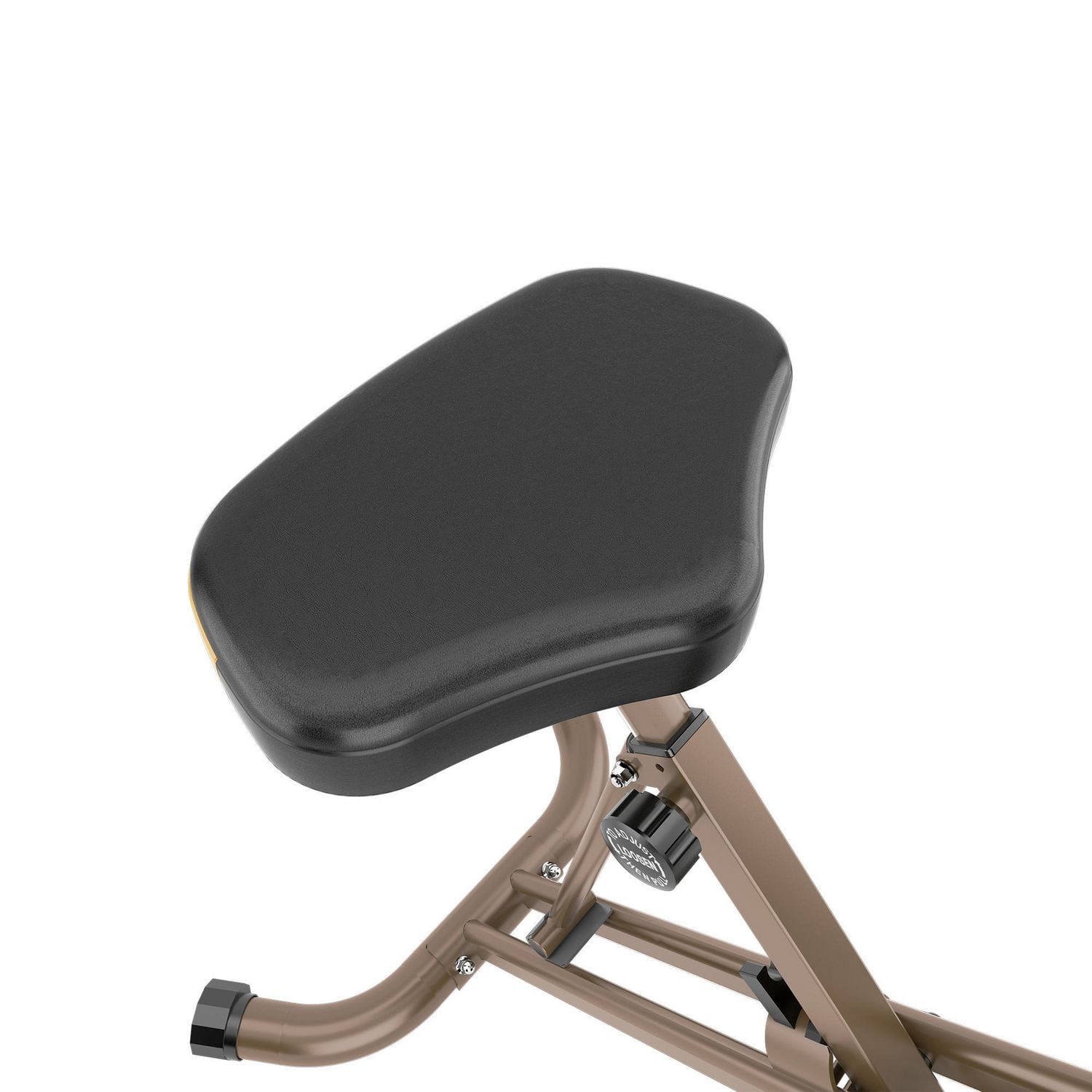 Vélo stationnaire vertical repliable doré à résistance magnétique et capacité de 400 lb 500 XLS d'Exerpeutic