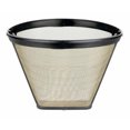 thumbnail image 4 of Ruiboury 2 Pcs Filtre à Café Permanent en Forme de Cône Cafetière Filtre Lavable en Acier Inoxydable Réutilisable Outil à Thé, 4 of 6