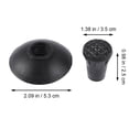 thumbnail image 2 of BRIGHTFUFU 8Set Walking Cane Tips Black Plastic Round for Hiking Outdoor Activities, 2 of 6