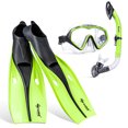 thumbnail image 1 of Snorkeling Set Wide View Diving Mask Snorkeling Flippers Dry Snorkel, 1 of 8