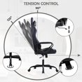 thumbnail image 4 of Video Gaming Chair, PU Leather Racing Chair, Ergonomic Office Chairs High Back Gamer Chair Computer Desk Chairs Lumbar Support with Arms Swivel Chair  for Adults(Camo), 4 of 7