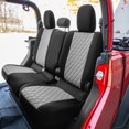 thumbnail image 2 of FH Group Neoprene Waterproof Custom Fit Car Seat Covers for 2020-2024 Jeep Gladiator Rear Set Gray, 2 of 5