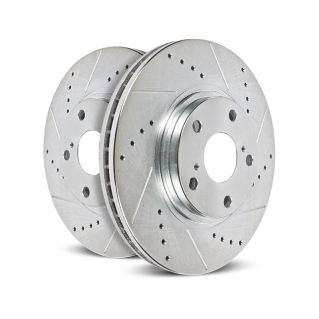 PowerStop AR82189XPR Rotors Arrière Percés et Fendus pour Chevrolet Colorado 2015-2019 - Ensemble de 2