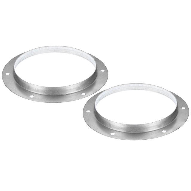 Uxcell 7" Metal Duct Connector Flange Straight Pipe Exhaust Flange Duct Mounting Plate 2 Pack