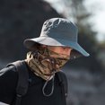 thumbnail image 3 of Harpily Mens Summer Outdoor Sun Protection Breathable Fisherman Cap Foldable Bucket Hat, 3 of 4