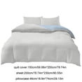 thumbnail image 4 of Dvruxg 4-Piece Washed Polyester Bedding Set – Soft, Breathable & Fade-Resistant | Includes Duvet Cover, Fitted Sheet & 2 Pillowcases | Multicolor, Double-Sided Design (Twin/Full Sizes), 4 of 5