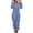 Blue D, variant on PEZHADA Fall Savings Fleece Pajamas for Women Winter Warm Romper Non-footed Onesie Loungewear Pajama White
