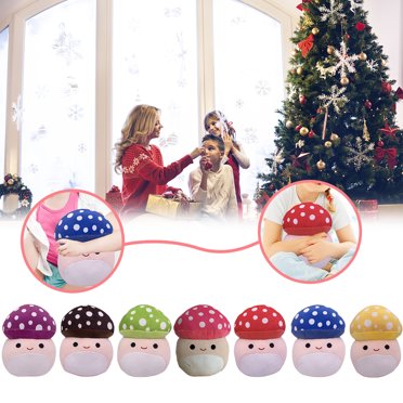 fastboy Mushroom Plush Stuffed Toys Cute Plushie Doll Toys for Kids Adults Hug Cuddle Pillow Soft Toy for Birthday Christmas Halloween Gift Type 4