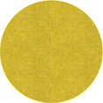 thumbnail image 1 of Ahgly Company Tapis de Zone Rond d'Intérieur Lavable à la Machine, Style Transitionnel, Jaune, 7 Pieds Rond, 1 of 7