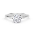 thumbnail image 1 of 2.00 Ct Solitaire Rond Naturel Moissanite Diamond Bagues de Fiançailles pour Son Solide 14K Or Blanc, 1 of 1
