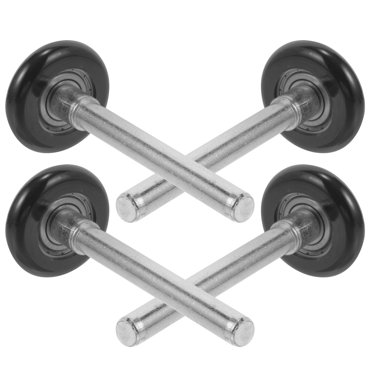 KAKOWELY 4 Pcs Rouleaux de Porte de Garage Rouleaux de Porte de Garage en Nylon de Précision Roues de Porte avec Tige,4.8"X1.77"X1.77 Pouces