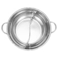 thumbnail image 2 of 28cm Hot Pot Twin Divided Stainless Steel 28cm Cookware Hot Pot Ruled Compatible, 2 of 5
