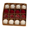 thumbnail image 2 of Wzzjkit Christmas Decorations 16 Piece Flocked Christmas Balls Christmas Decoration SetMultiple Styles Of Christmas Tree Decorations Can Also Be Used For Other Party, 2 of 7