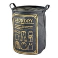 thumbnail image 3 of Patterned Linen Laundry Hamper Without Lid Large Open Top Stylish And Breathable Fabric For Bedroom Or Bathroom Easy And Durable Design And Load Collapsible Laundry Laundry Kids on Wheels Laundry, 3 of 3