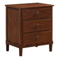 thumbnail image 1 of Comfort Pointe Table de Nuit à 3 Tiroirs en Bois Fini Brun Cambridge, 1 of 10