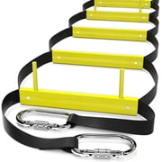 ISOP Fire Escape Ladder 2 - 3 Story 13 ft/25 ft | Rope Ladder Fire Escape for Homes 2d - 3rd Floor | Portable, Foldable & Compact | Emergency Ladder Suitable for Balcony