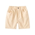 thumbnail image 1 of Kids Shorts Boys Drawstring Elastic Waist Pull-On Baby Boy Summer Outfit Boy Clothes 3-4 Years, 1 of 6